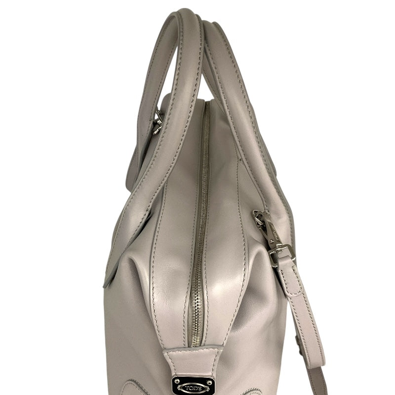 トッズ TOD’S Dスタイリング バッグ グレー レザー レディース ショルダーバッグ
