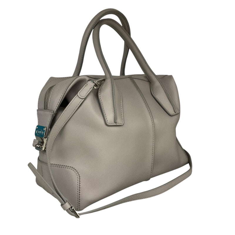 トッズ TOD’S Dスタイリング バッグ グレー レザー レディース ショルダーバッグ