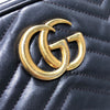 グッチ GUCCI GGマーモントショルダーバッグ 447632 ブラック レザー レディース ショルダーバッグ