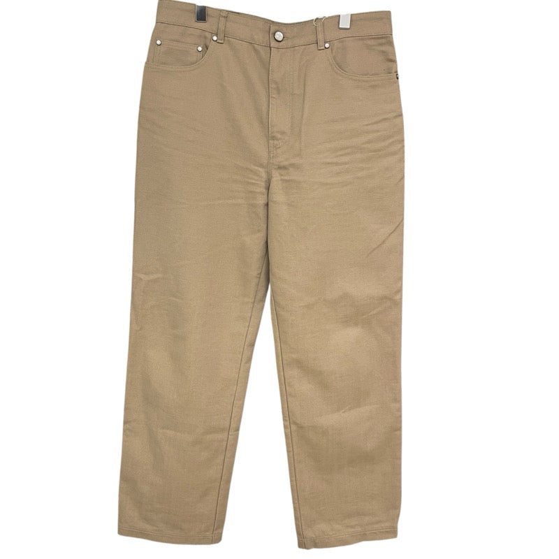 ルイ・ヴィトン LOUIS VUITTON ロゴステッチワークデニムパンツ HSP47W ベージュ コットン メンズ デニムパンツ