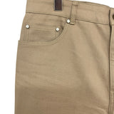 ルイ・ヴィトン LOUIS VUITTON ロゴステッチワークデニムパンツ HSP47W ベージュ コットン メンズ デニムパンツ