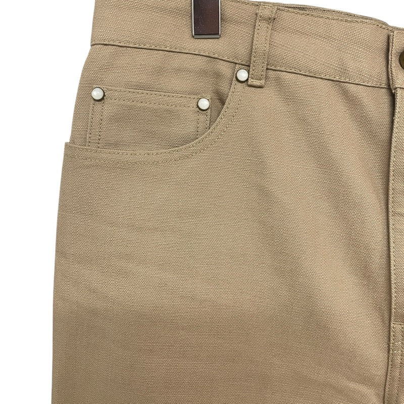 ルイ・ヴィトン LOUIS VUITTON ロゴステッチワークデニムパンツ HSP47W ベージュ コットン メンズ デニムパンツ