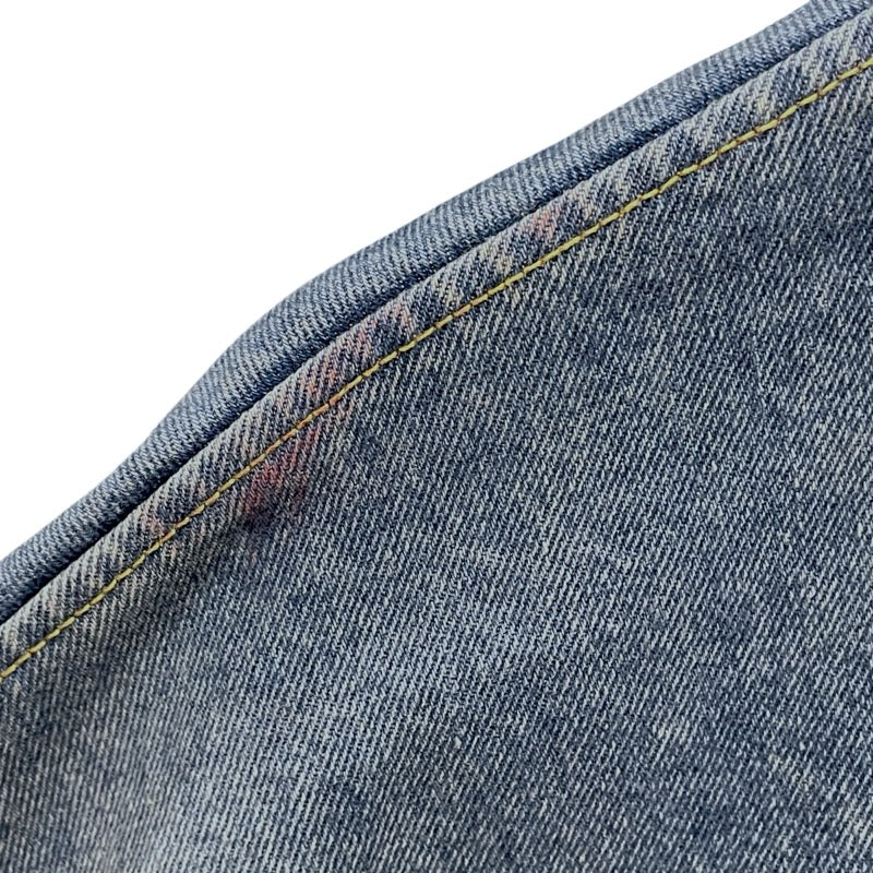 プラダ PRADA トライアングルロゴデニムシャツジャケット 3FC036 ブルー コットン メンズ デニムジャケット