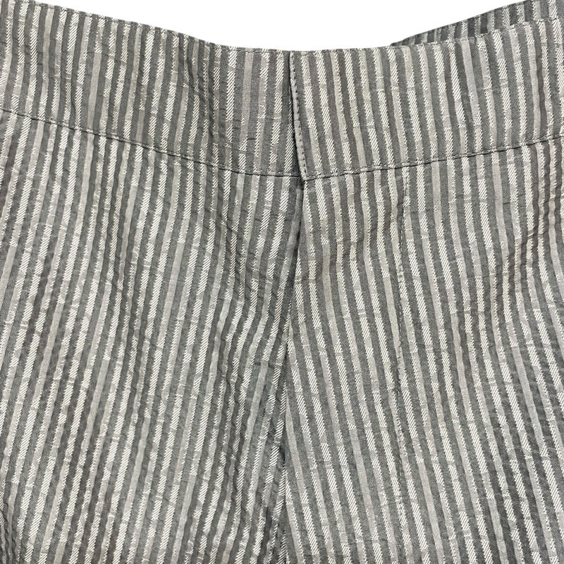 クリスチャン・ディオール Christian Dior ロゴ刺繍ストライプショートパンツ 013C121C5566 グレー シルク メンズ ショートパンツ