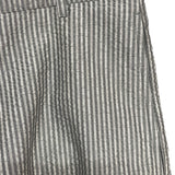 クリスチャン・ディオール Christian Dior ロゴ刺繍ストライプショートパンツ 013C121C5566 グレー シルク メンズ ショートパンツ