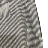 クリスチャン・ディオール Christian Dior ロゴ刺繍ストライプショートパンツ 013C121C5566 グレー シルク メンズ ショートパンツ