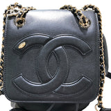 シャネル CHANEL ココマークミニバックパック AS0325 ブラック×ゴールド金具 ラムスキン レディース リュック・デイパック