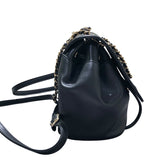 シャネル CHANEL ココマークミニバックパック AS0325 ブラック×ゴールド金具 ラムスキン レディース リュック・デイパック