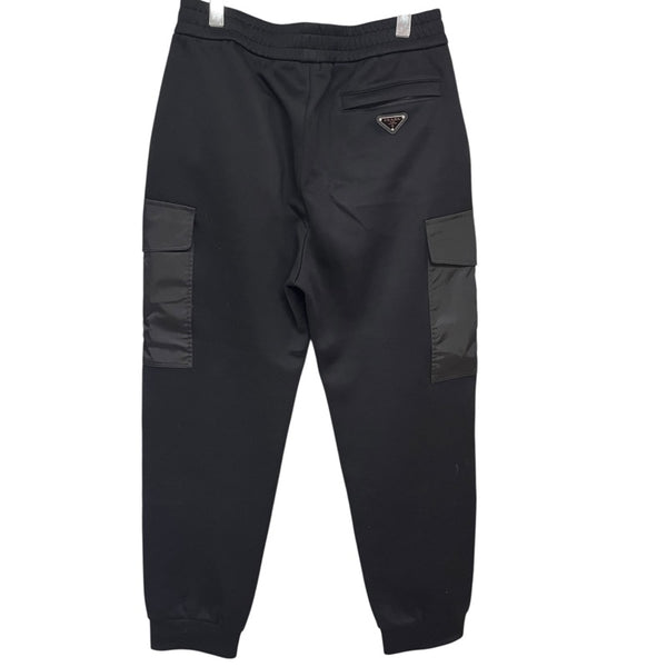プラダ PRADA リナイロンポケットジョガーパンツ UJP249 ブラック コットン メンズ パンツ