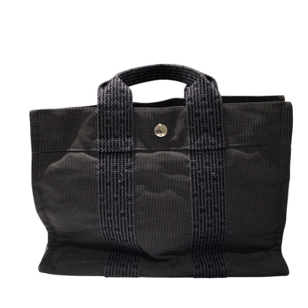 エルメス HERMES エールライントートPM グレー キャンバス レディース ハンドバッグ