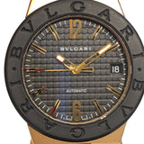 ブルガリ BVLGARI ディアゴノ DG35GV ブラック k18yg メンズ 腕時計