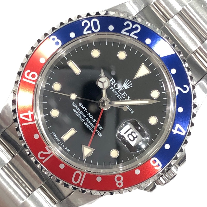 ロレックス ROLEX GMTマスター 16700 ペプシ ss メンズ 腕時計