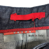プラダ PRADA ワイドデニムパンツ インディゴ デニム メンズ デニムパンツ