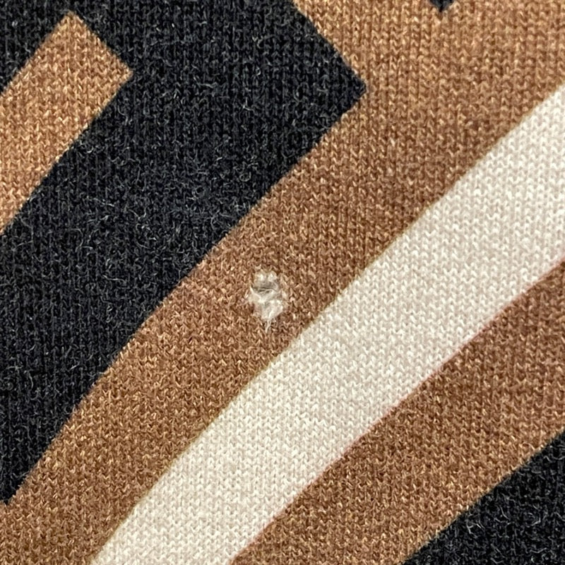 フェンディ FENDI FF総柄スウェットシャツ FY0944 ブラウン コットン メンズ スウェット