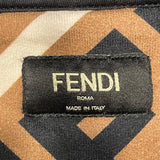 フェンディ FENDI FF総柄スウェットシャツ FY0944 ブラウン コットン メンズ スウェット