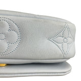 ルイ・ヴィトン LOUIS VUITTON ウォレットオンストラップ M81399 ブルーグラシエール カーフレザー バブルグラム レディース ショルダーバッグ