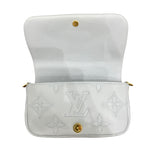 ルイ・ヴィトン LOUIS VUITTON ウォレットオンストラップ M81399 ブルーグラシエール カーフレザー バブルグラム レディース ショルダーバッグ