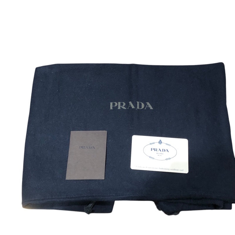 プラダ PRADA レザーラージショルダーバッグ 2VH057 ブラック レザー メンズ ショルダーバッグ