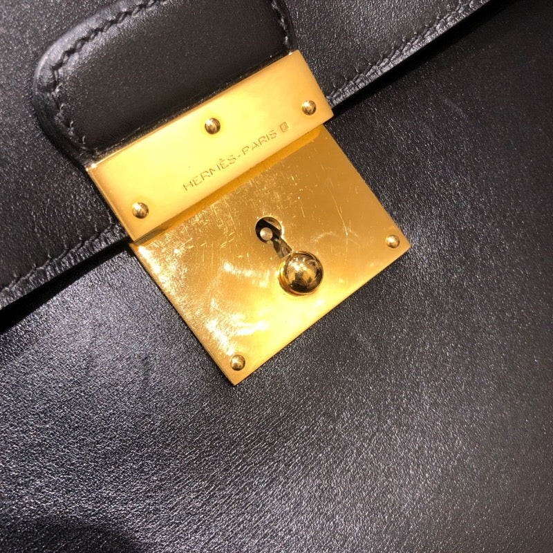 エルメス HERMES キリウス2 〇Z刻印 ボックスカーフ メンズ ビジネスバッグ