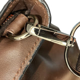 エルメス HERMES キャラバンヴェルティカルMM ブラウン レザー ユニセックス トートバッグ