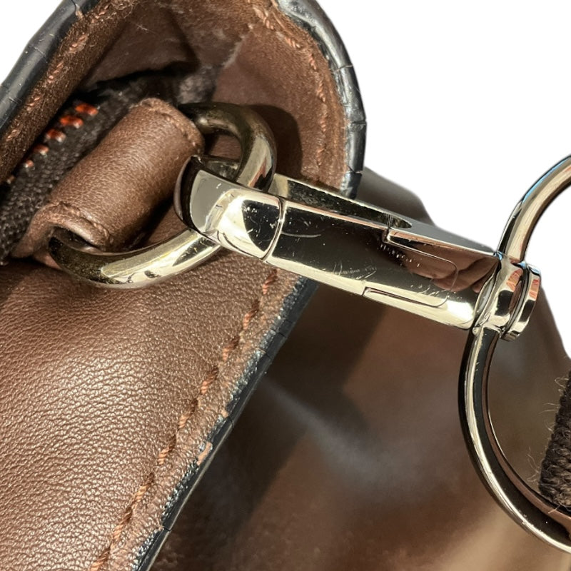 エルメス HERMES キャラバンヴェルティカルMM ブラウン レザー ユニセックス トートバッグ