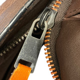 エルメス HERMES キャラバンヴェルティカルMM ブラウン レザー ユニセックス トートバッグ