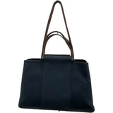 エルメス HERMES カバックエラン □N刻 ネイビー トワル・レザー ユニセックス ハンドバッグ