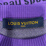 ルイ・ヴィトン LOUIS VUITTON スタジオジャガードニットセーター HNN93W パープル ウール メンズ ニット