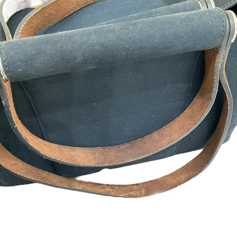エルメス HERMES カバックエラン □N刻 ネイビー トワル・レザー ユニセックス ハンドバッグ