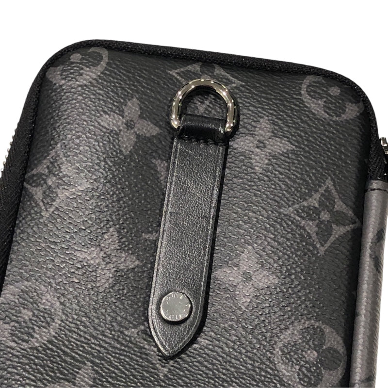 ルイ・ヴィトン LOUIS VUITTON ダブルフォンポーチ M69534 モノグラム モノグラム・エクリプス・リバース メンズ ショルダーバッグ