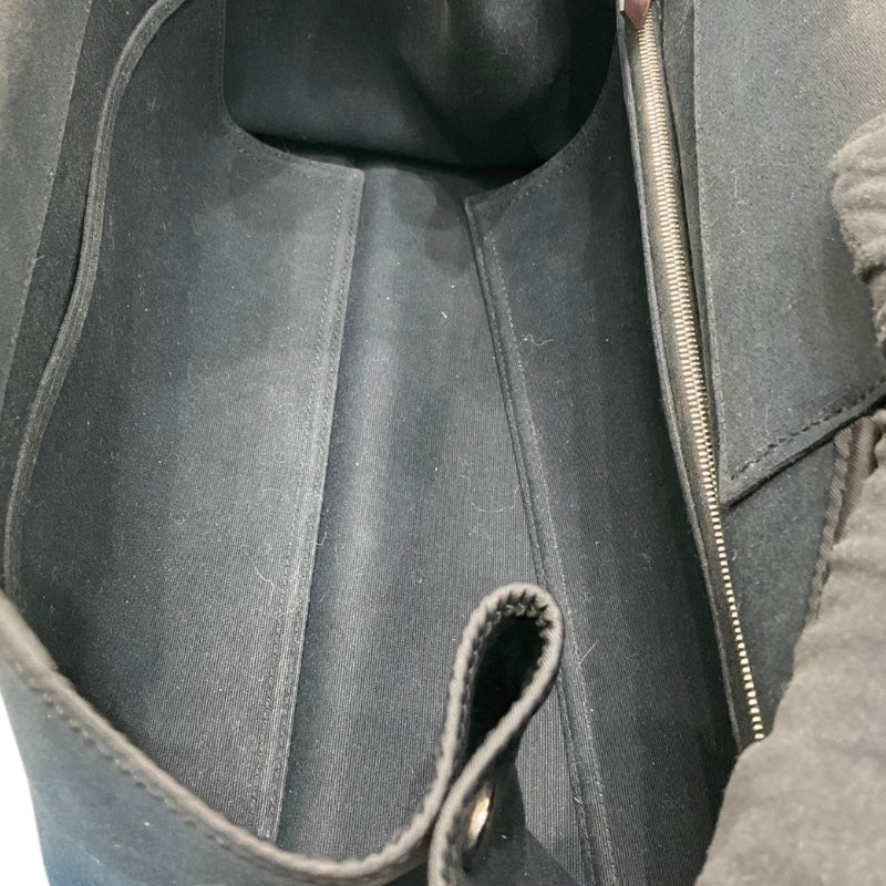 エルメス HERMES カバックエラン □N刻 ネイビー トワル・レザー ユニセックス ハンドバッグ