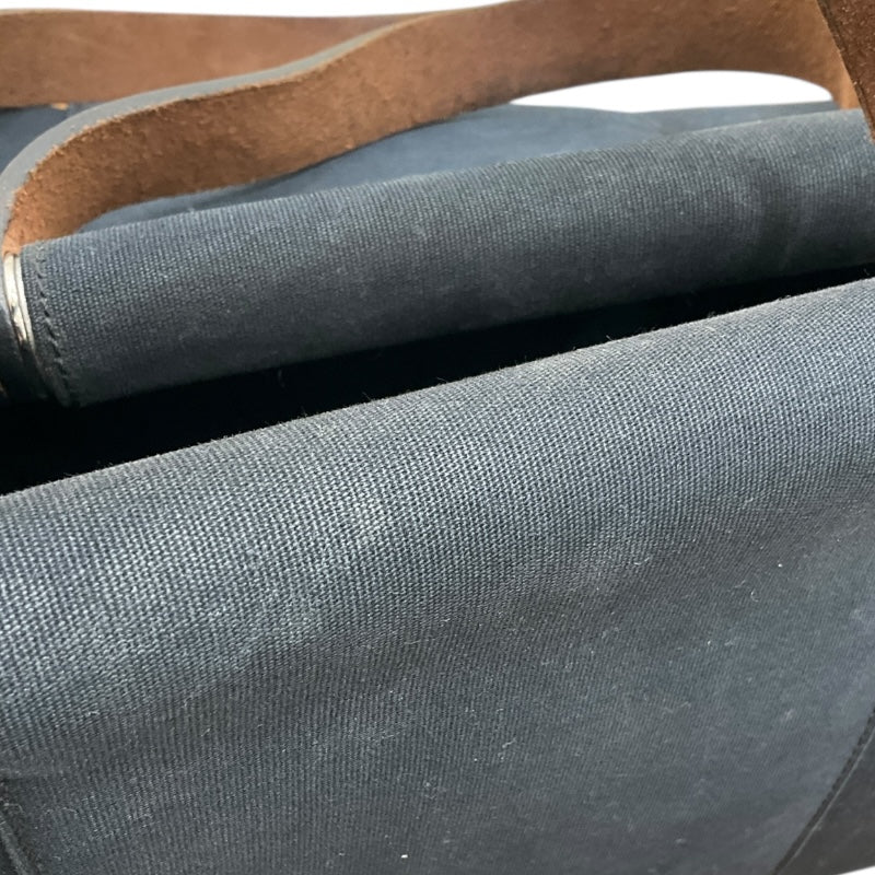 エルメス HERMES カバックエラン □N刻 ネイビー トワル・レザー ユニセックス ハンドバッグ