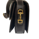 セリーヌ CELINE サルキーショルダーバッグ ブラウン キャンバス/レザー レディース ショルダーバッグ