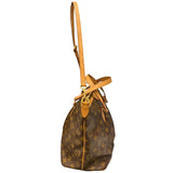 ルイ・ヴィトン LOUIS VUITTON パレルモPM M40145 ブラウン/ゴールド金具 PVCコーティングキャンバス モノグラムキャンパス レディース トートバッグ