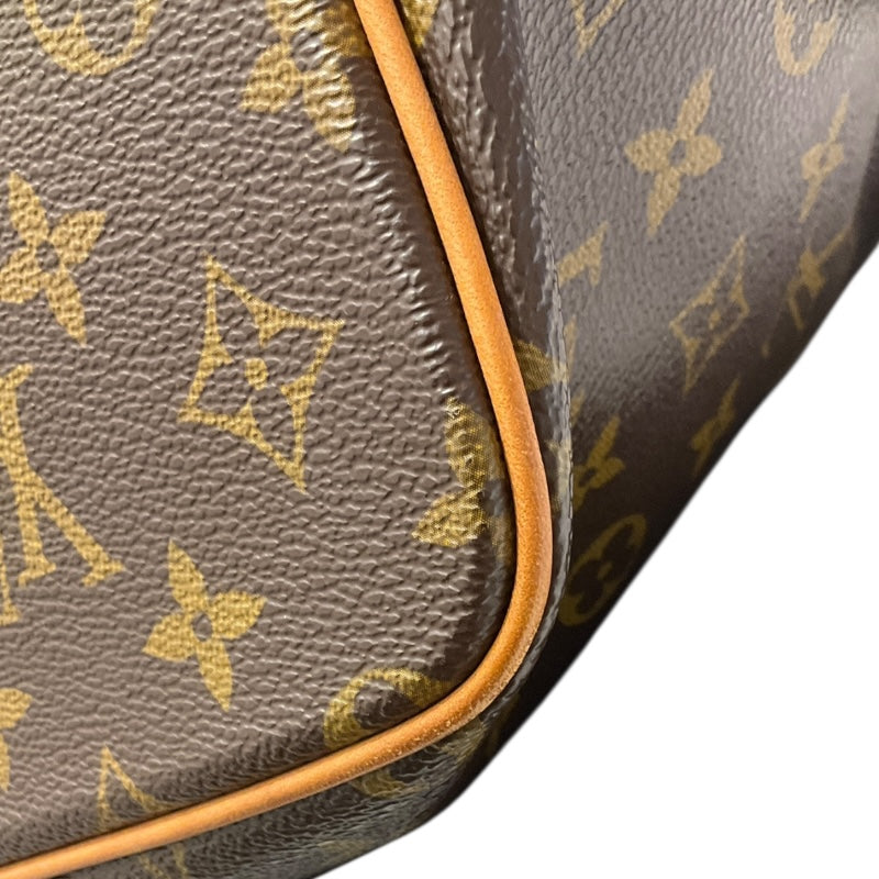 ルイ・ヴィトン LOUIS VUITTON パレルモPM M40145 ブラウン/ゴールド金具 PVCコーティングキャンバス モノグラムキャンパス レディース トートバッグ