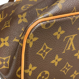 ルイ・ヴィトン LOUIS VUITTON パレルモPM M40145 ブラウン/ゴールド金具 PVCコーティングキャンバス モノグラムキャンパス レディース トートバッグ