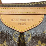 ルイ・ヴィトン LOUIS VUITTON パレルモPM M40145 ブラウン/ゴールド金具 PVCコーティングキャンバス モノグラムキャンパス レディース トートバッグ