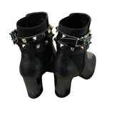 ヴァレンティノ VALENTINO ロックスタッズ ブラック レザー レディース ブーツ