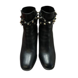 ヴァレンティノ VALENTINO ロックスタッズ ブラック レザー レディース ブーツ