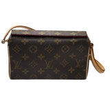 ルイ・ヴィトン LOUIS VUITTON レシタル M51900 ブラウン モノグラムキャンバス レディース ショルダーバッグ