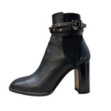 ヴァレンティノ VALENTINO ロックスタッズ ブラック レザー レディース ブーツ
