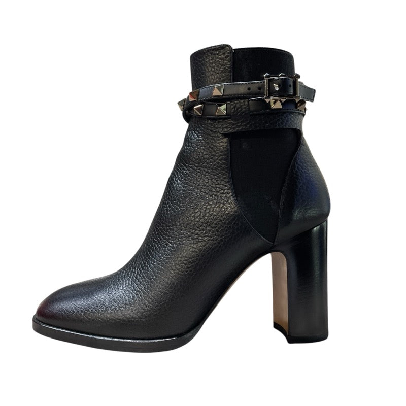 ヴァレンティノ VALENTINO ロックスタッズ ブラック レザー レディース ブーツ