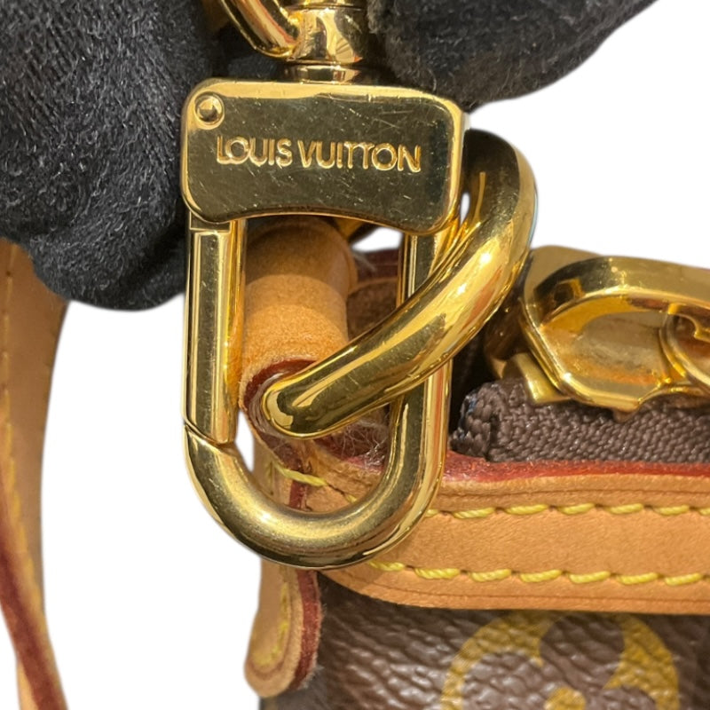 ルイ・ヴィトン LOUIS VUITTON パレルモPM M40145 ブラウン/ゴールド金具 PVCコーティングキャンバス モノグラムキャンパス レディース トートバッグ
