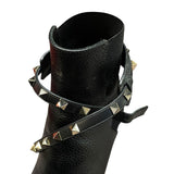 ヴァレンティノ VALENTINO ロックスタッズ ブラック レザー レディース ブーツ