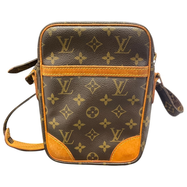 ルイ・ヴィトン LOUIS VUITTON ダヌーブ M40145 ブラウン/ゴールド金具 PVCコーティングキャンバス レディース ショルダーバッグ
