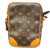 ルイ・ヴィトン LOUIS VUITTON ダヌーブ M40145 ブラウン/ゴールド金具 PVCコーティングキャンバス レディース ショルダーバッグ