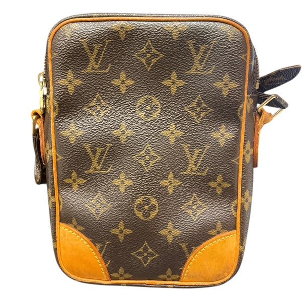ルイ・ヴィトン LOUIS VUITTON ダヌーブ M40145 ブラウン/ゴールド金具 PVCコーティングキャンバス レディース ショルダーバッグ