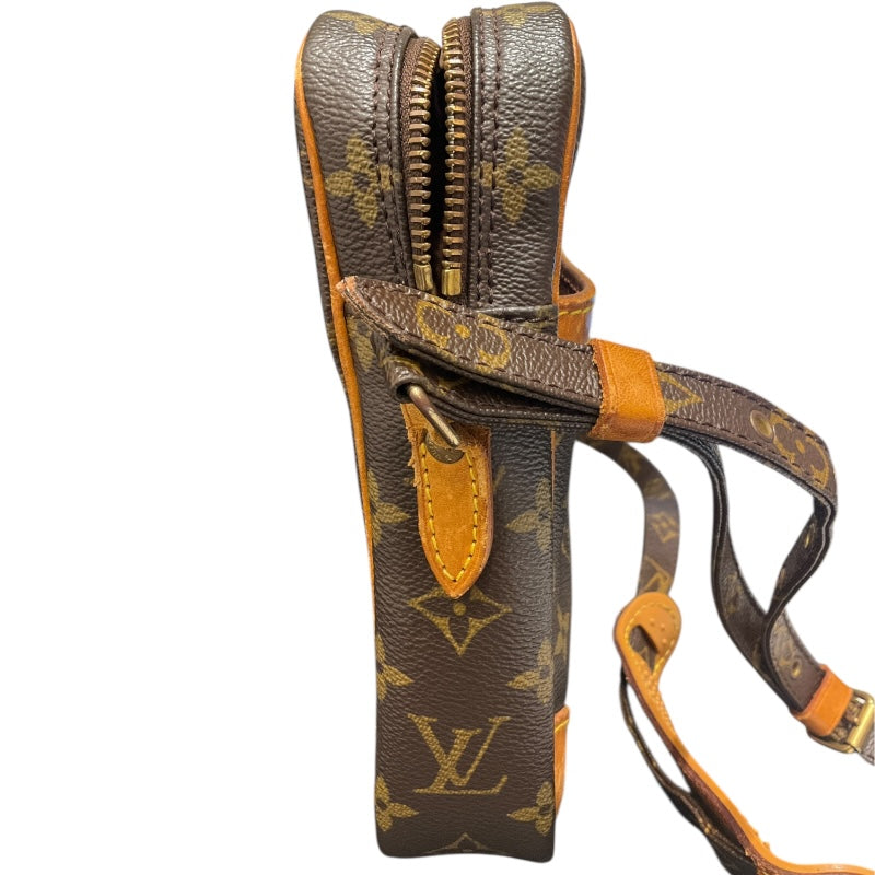 ルイ・ヴィトン LOUIS VUITTON ダヌーブ M40145 ブラウン/ゴールド金具 PVCコーティングキャンバス レディース ショルダーバッグ