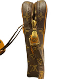 ルイ・ヴィトン LOUIS VUITTON ダヌーブ M40145 ブラウン/ゴールド金具 PVCコーティングキャンバス レディース ショルダーバッグ