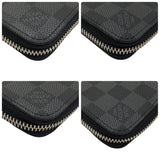 ルイ・ヴィトン LOUIS VUITTON ジッピーウォレット ・ヴェルティカル N63095 ブラック ダミエ・グラフィットキャンバス メンズ 長財布